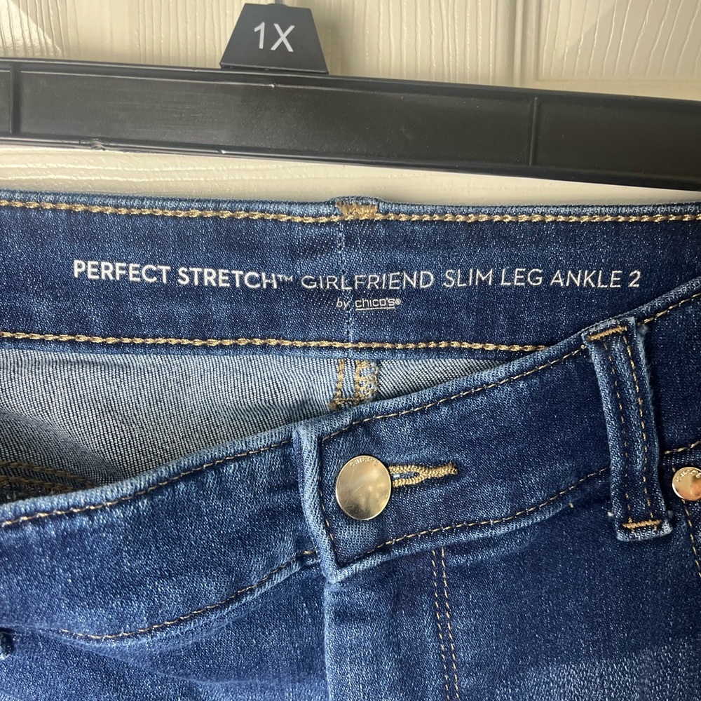 Chico's Perfect Stretch Girlfriend Jeans - Picture 3 of 4
